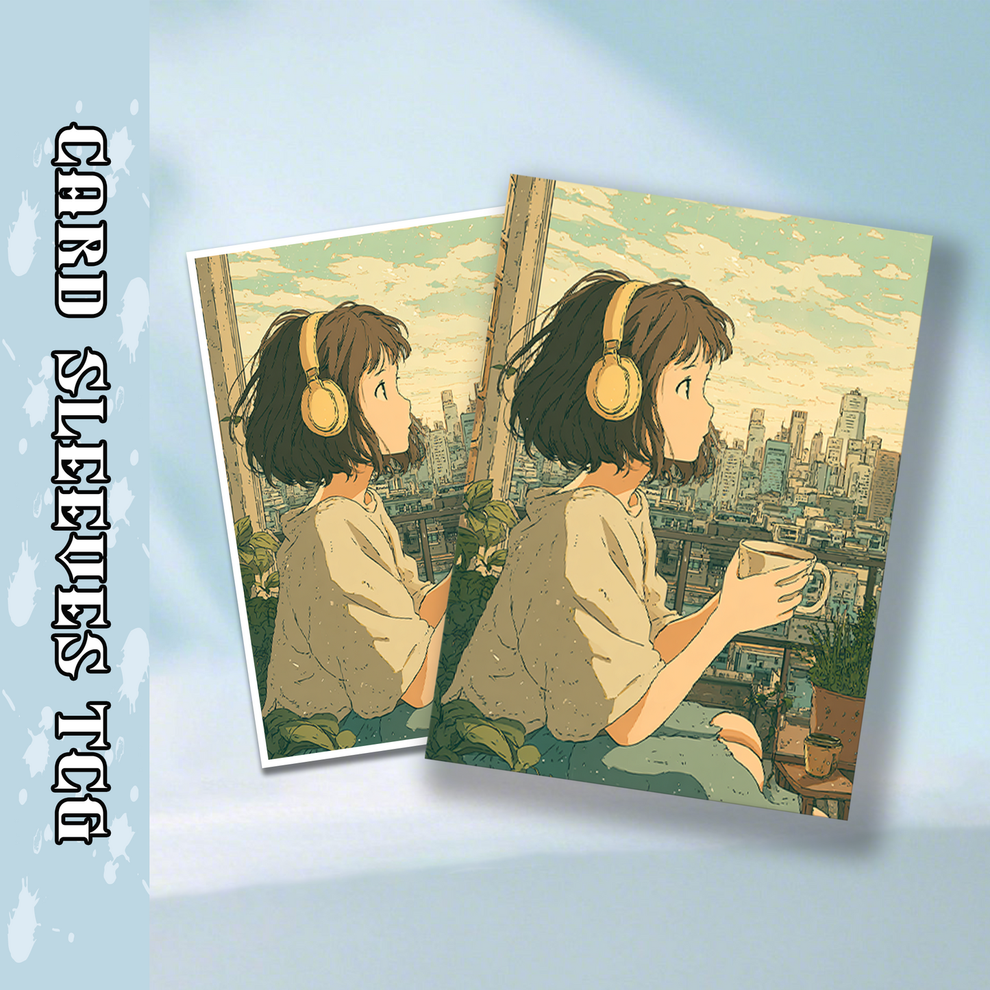 Mtg card sleeves,City Coffee Moment, tcg Card Sleeves