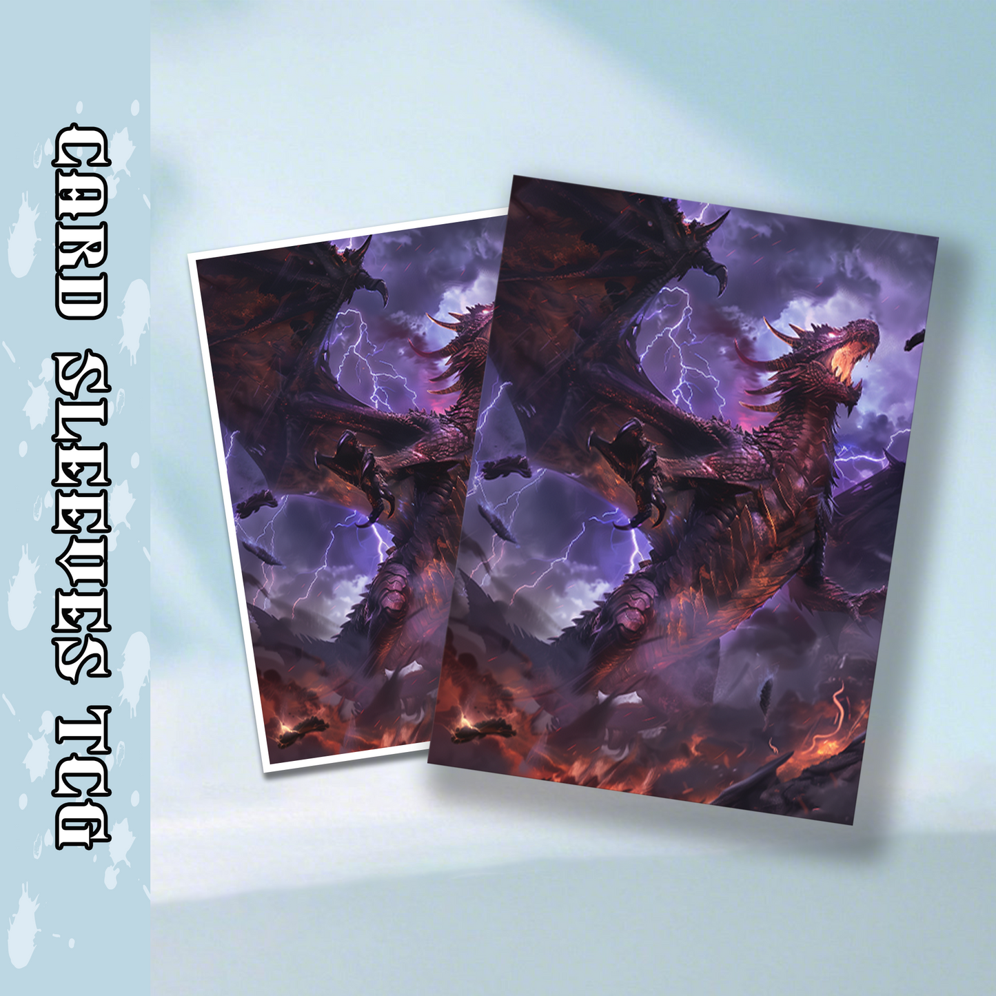 Mtg card sleeves,Stormy Sky Dragon, tcg Card Sleeves