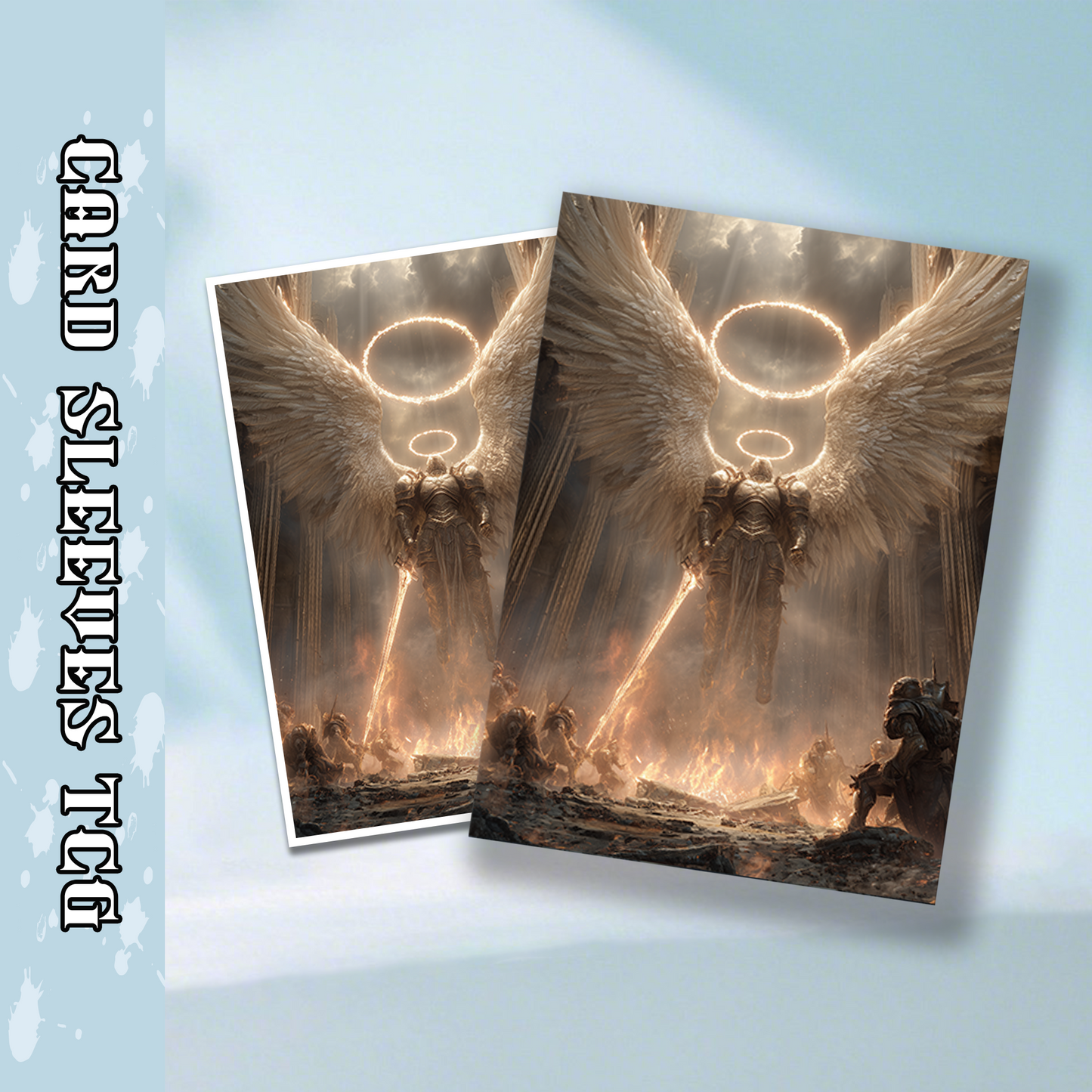 Mtg card sleeves,Angel Knight in Divine Cathedral, tcg Card Sleeves