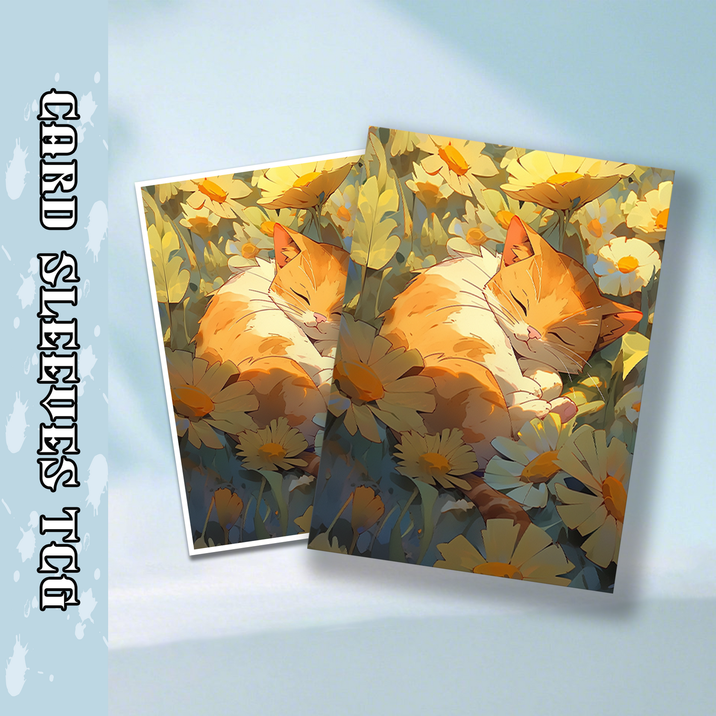 Mtg card sleeves,Cute Cat Slumber, tcg Card Sleeves