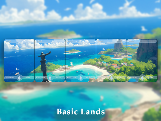 10 Basic Land-Island. 10 MTG proxy cards for EDH. Enhance your MTG Commander Deck