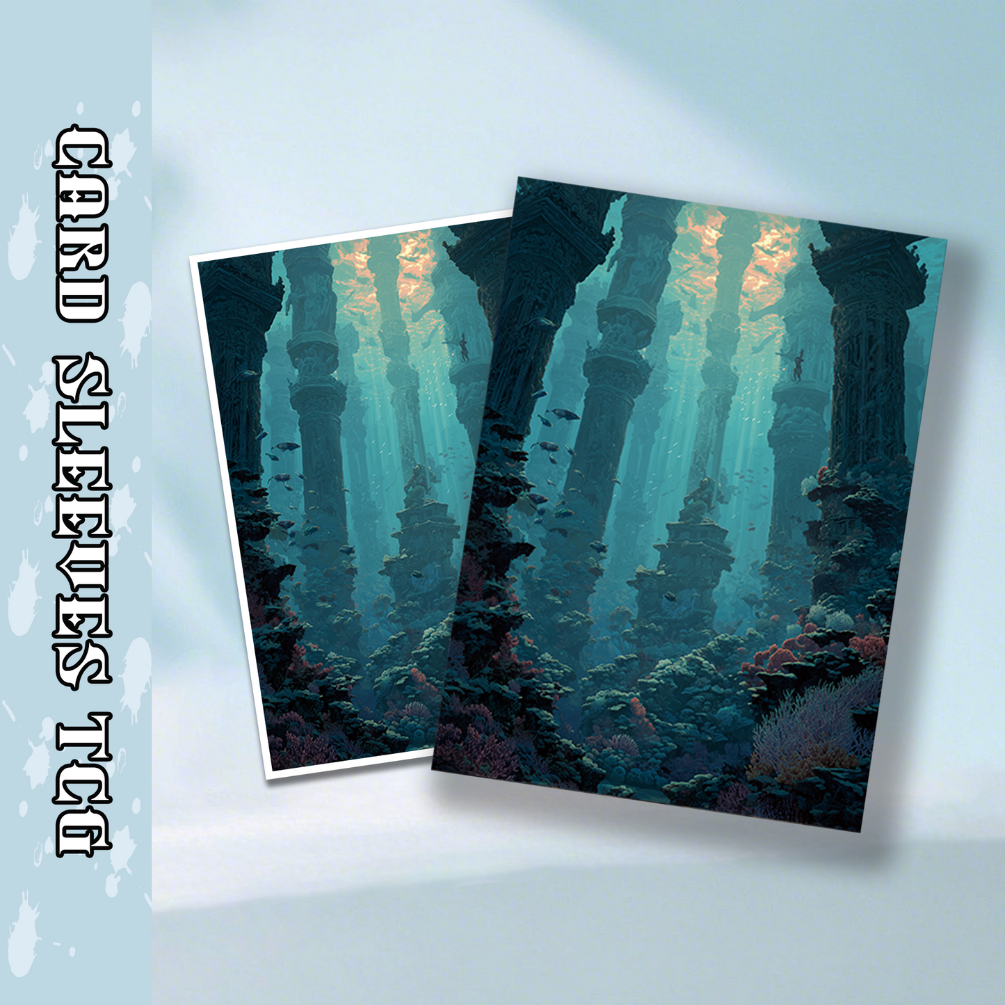 Mtg card sleeves,Atlantis Underwater Ruins, tcg Card Sleeves