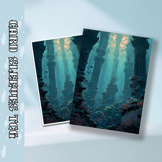 Mtg card sleeves,Atlantis Underwater Ruins, tcg Card Sleeves