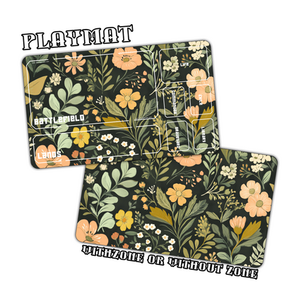 Vintage Floral Playmat for Work & Gaming | Durable, Stylish & Personalized Mouse Pads