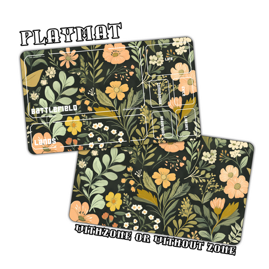Vintage Floral Playmat for Work & Gaming | Durable, Stylish & Personalized Mouse Pads