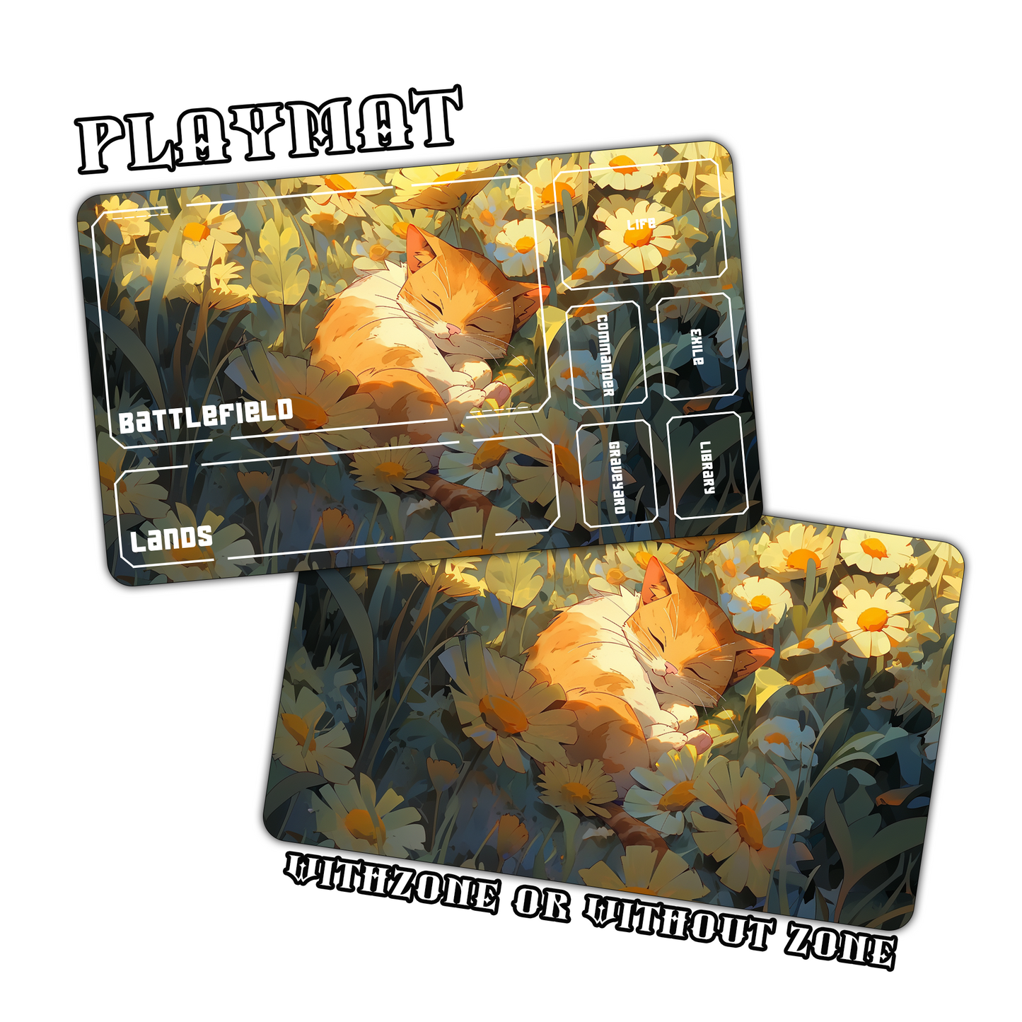 Cute Cat Slumber Playmat for Work & Gaming | Durable, Stylish & Personalized Mouse Pads