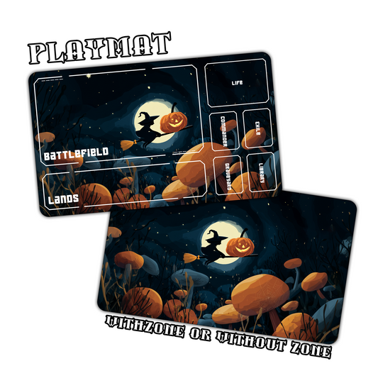 Whimsical Halloween Witch Playmat for Work & Gaming | Durable, Stylish & Personalized Mouse Pads