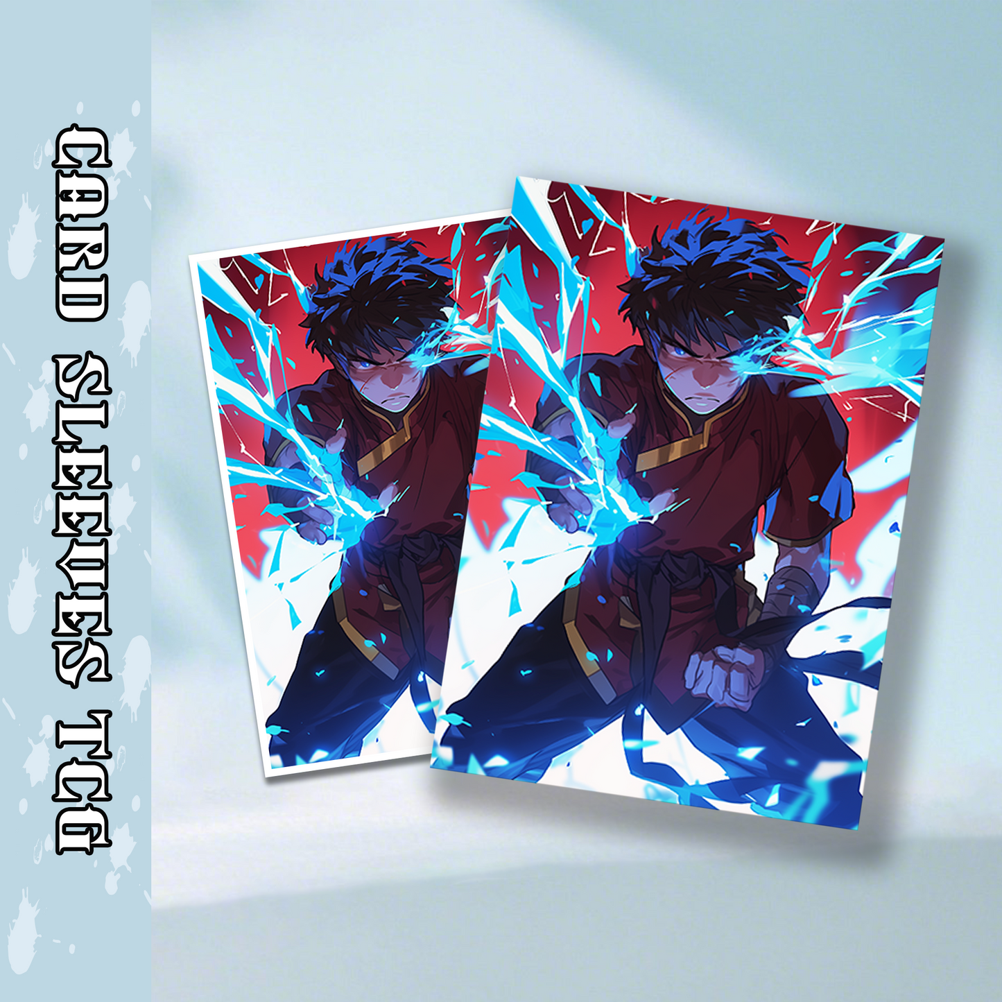 Mtg card sleeves,Warrior with Lightning Powers, tcg Card Sleeves