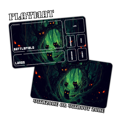 Dark Forest Playmat for Work & Gaming | Durable, Stylish & Personalized Mouse Pads