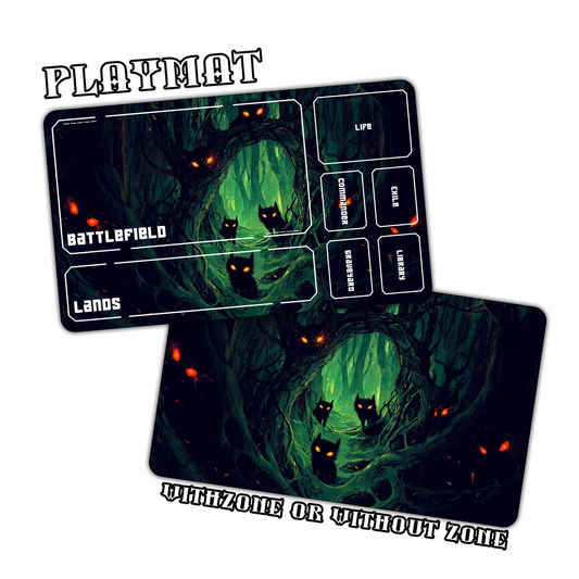 Dark Forest Playmat for Work & Gaming | Durable, Stylish & Personalized Mouse Pads