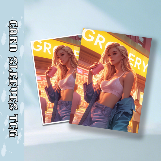 Mtg card sleeves,Gwen with Drink, tcg Card Sleeves