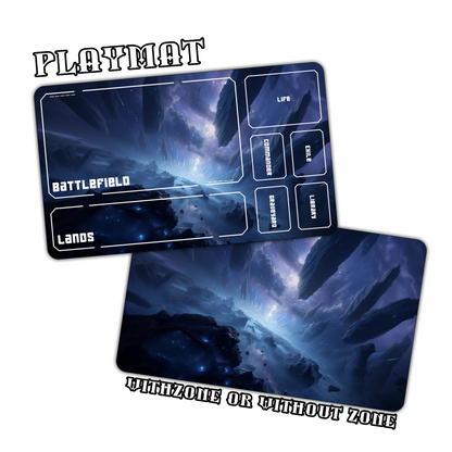 Cosmic Floating Rocks Playmat for Work & Gaming | Durable, Stylish & Personalized Mouse Pads