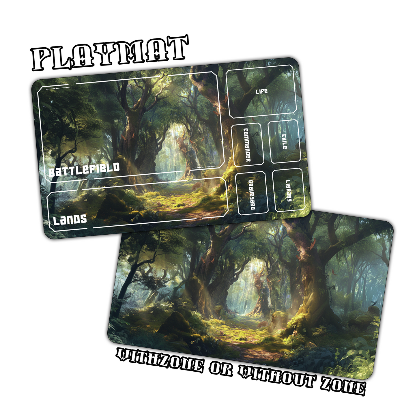 Enchanted Forest Path Playmat for Work & Gaming | Durable, Stylish & Personalized Mouse Pads