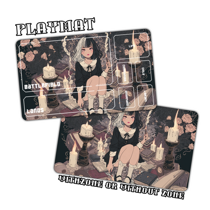 Gothic Witchy Girl Playmat for Work & Gaming | Durable, Stylish & Personalized Mouse Pads