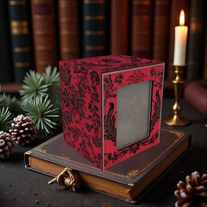 Gothic Spider Damask Deck Box - Premium Storage for TCG, EDH, Commander, Dice & Counters