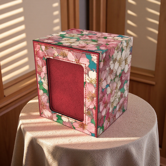 Romantic Cherry Blossom Deck Box - Premium Storage for TCG, EDH, Commander, Dice & Counters