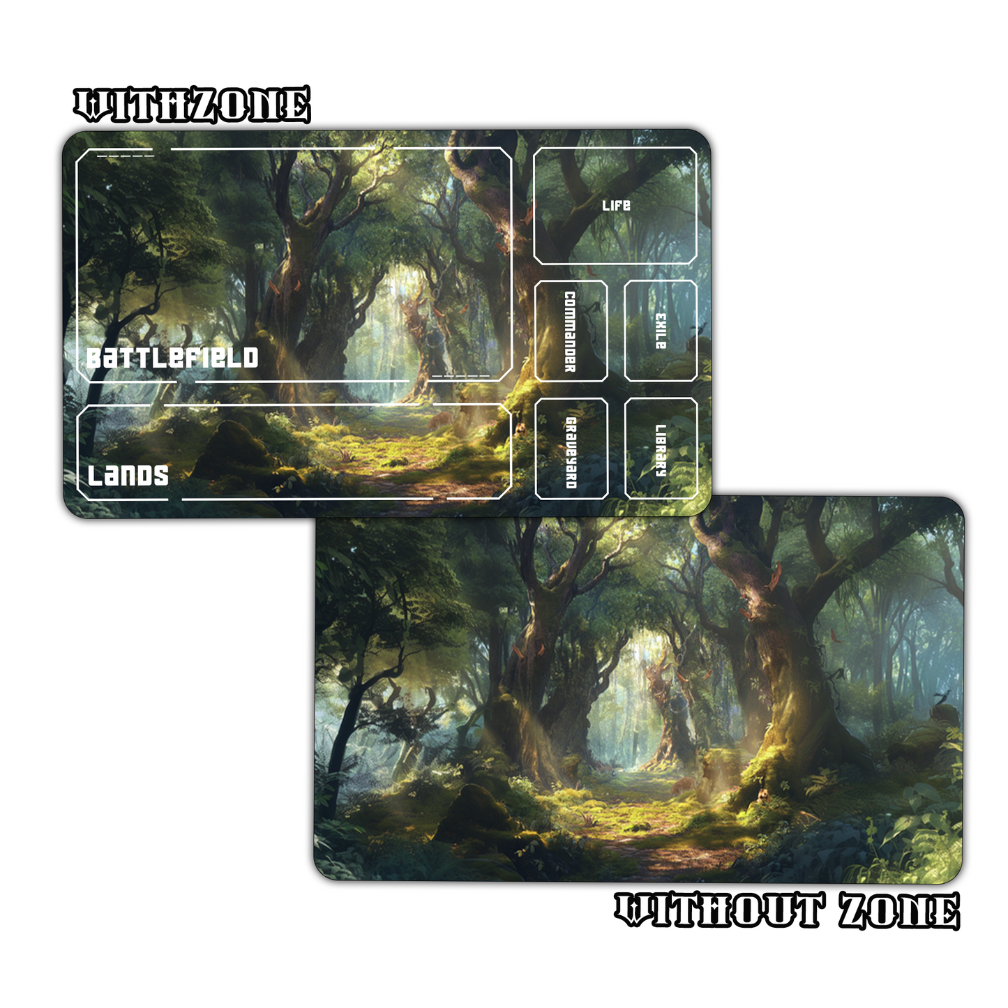 Enchanted Forest Path Playmat for Work & Gaming | Durable, Stylish & Personalized Mouse Pads