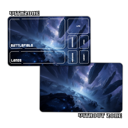 Cosmic Floating Rocks Playmat for Work & Gaming | Durable, Stylish & Personalized Mouse Pads