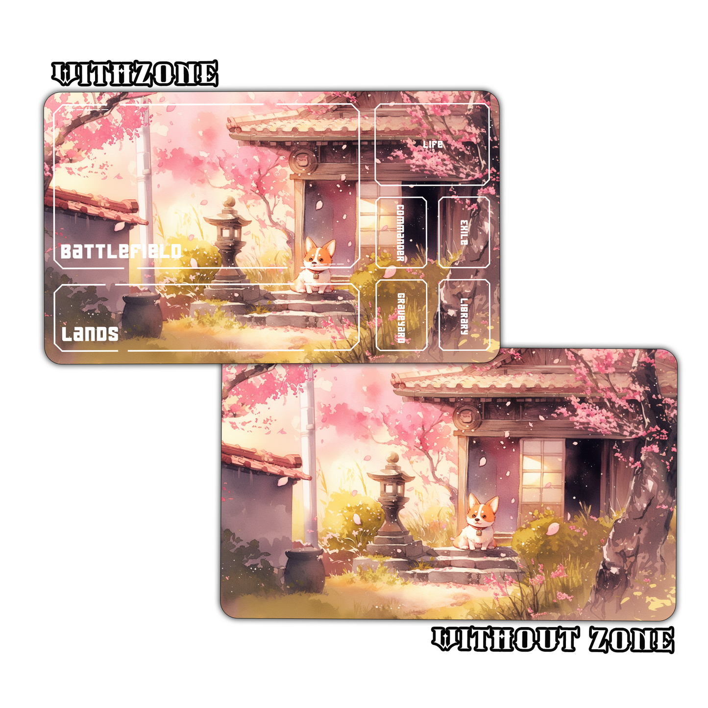 Sakura Corgi Rest Playmat for Work & Gaming | Durable, Stylish & Personalized Mouse Pads