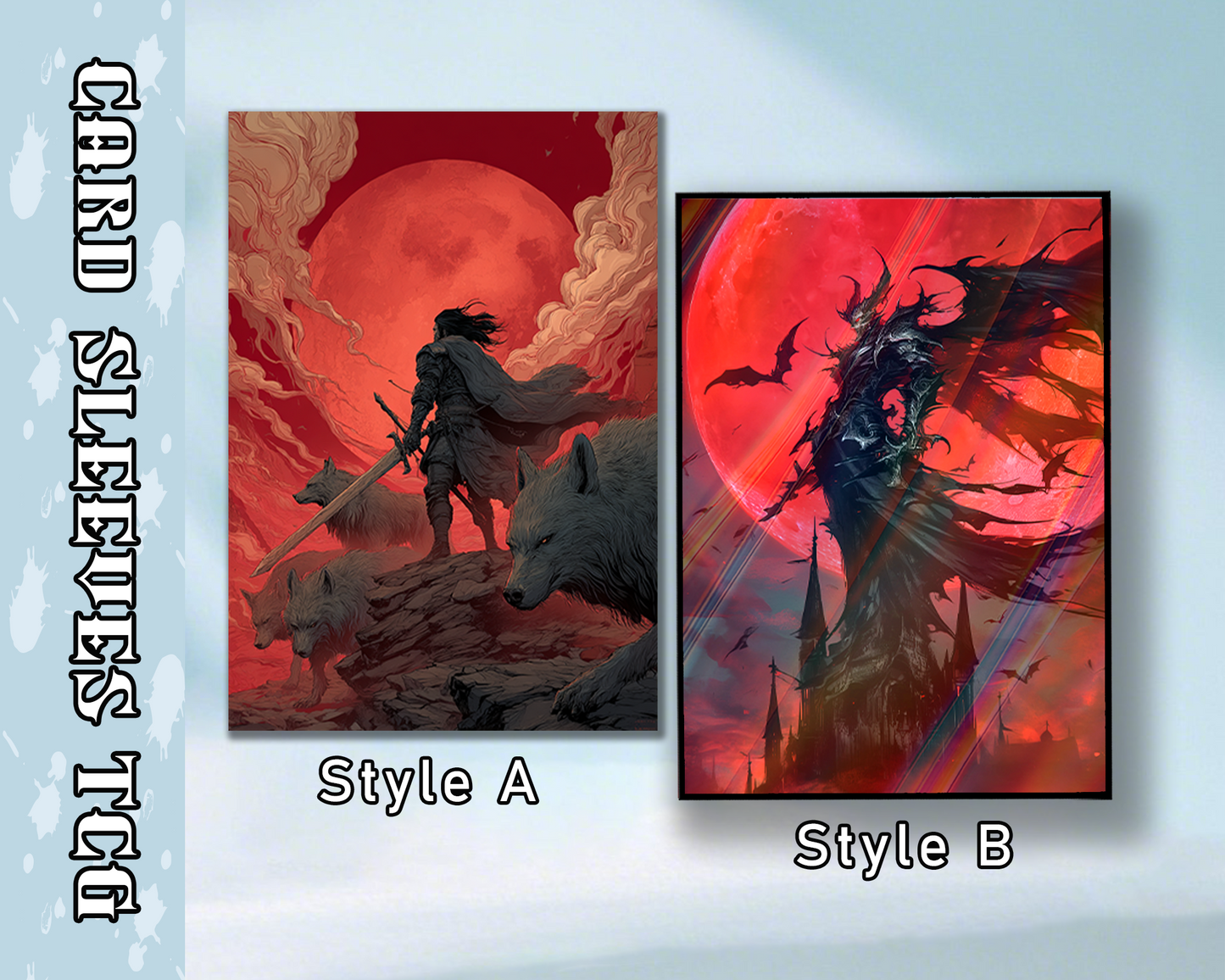 Blood Moon Fantasy Card Sleeves, tcg Card Sleeves