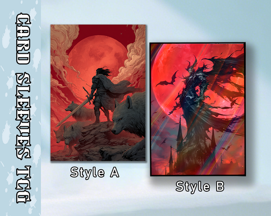 Blood Moon Fantasy Card Sleeves, tcg Card Sleeves