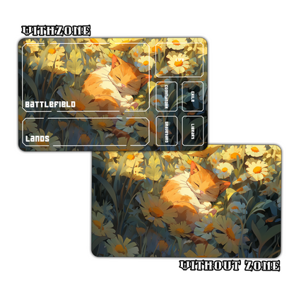 Cute Cat Slumber Playmat for Work & Gaming | Durable, Stylish & Personalized Mouse Pads