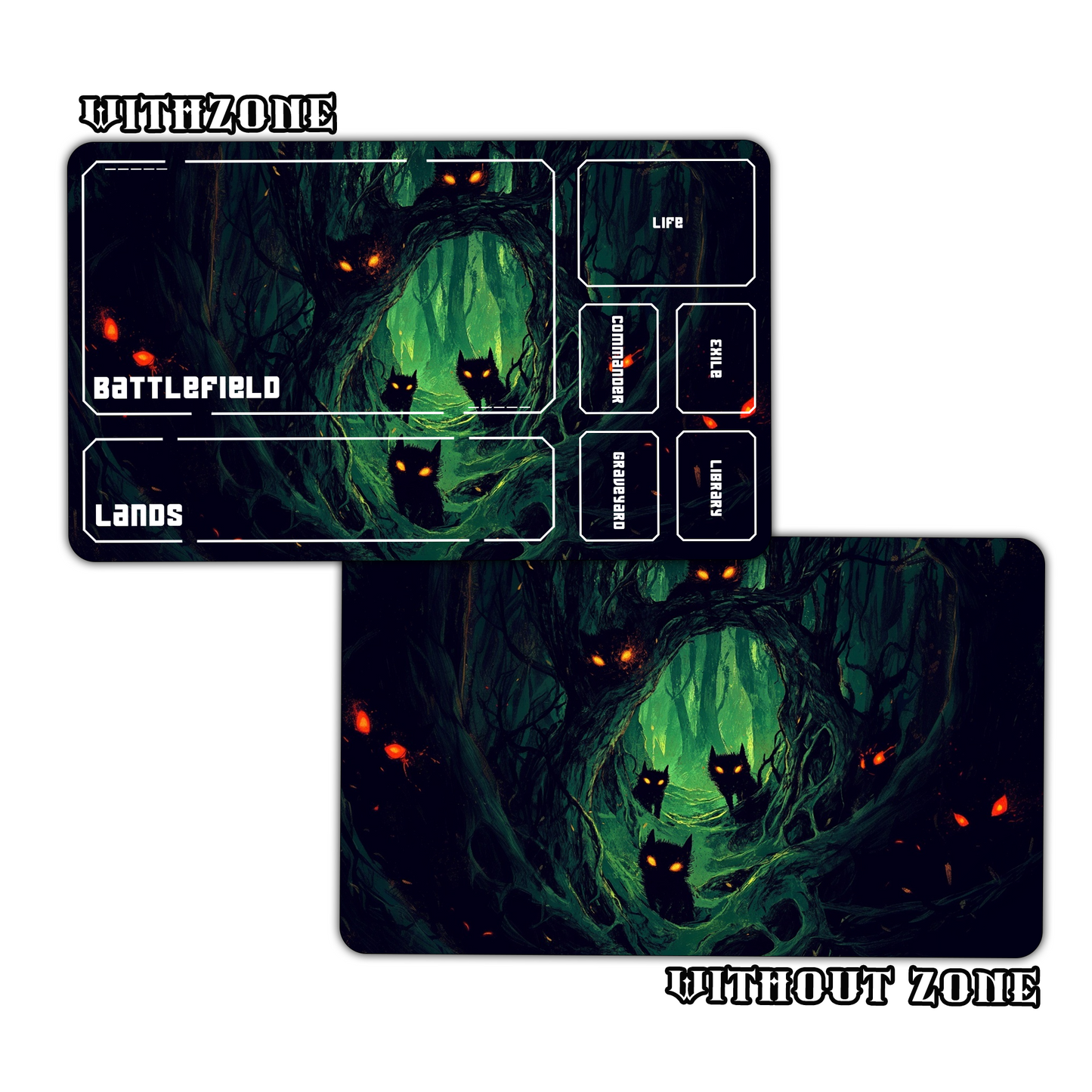 Dark Forest Playmat for Work & Gaming | Durable, Stylish & Personalized Mouse Pads