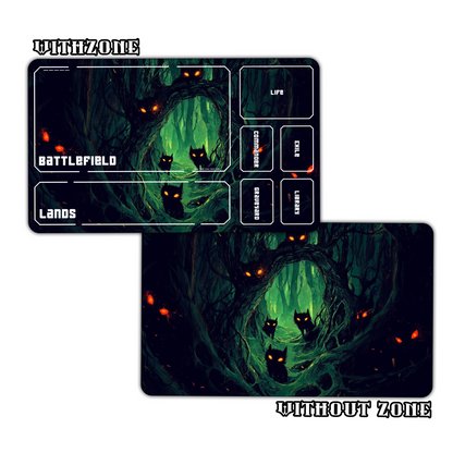 Dark Forest Playmat for Work & Gaming | Durable, Stylish & Personalized Mouse Pads