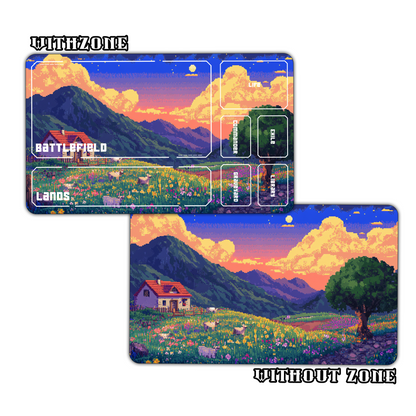 Pixel Art Countryside Playmat for Work & Gaming | Durable, Stylish & Personalized Mouse Pads
