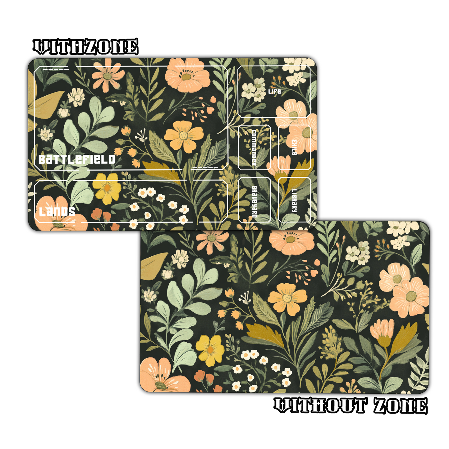 Vintage Floral Playmat for Work & Gaming | Durable, Stylish & Personalized Mouse Pads