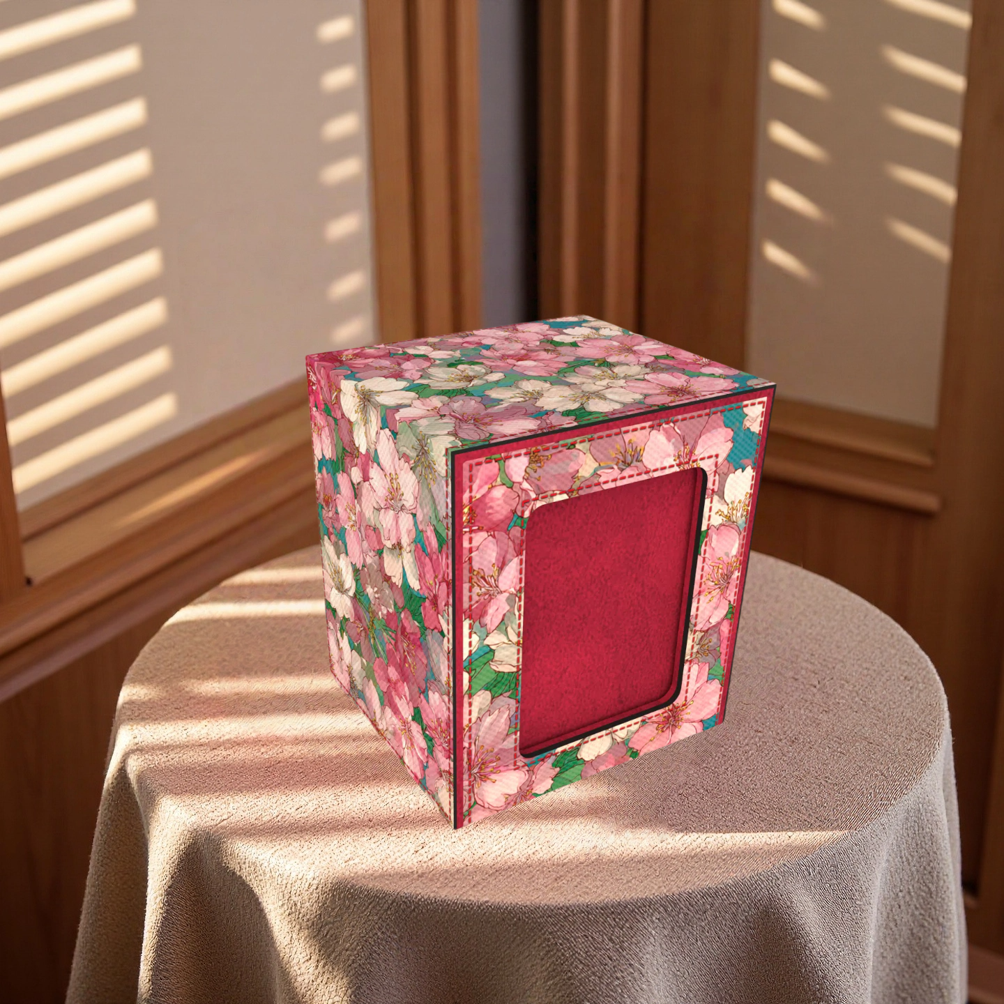 Romantic Cherry Blossom Deck Box - Premium Storage for TCG, EDH, Commander, Dice & Counters