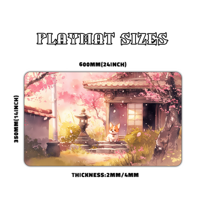 Sakura Corgi Rest Playmat for Work & Gaming | Durable, Stylish & Personalized Mouse Pads