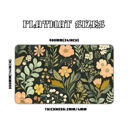 Vintage Floral Playmat for Work & Gaming | Durable, Stylish & Personalized Mouse Pads