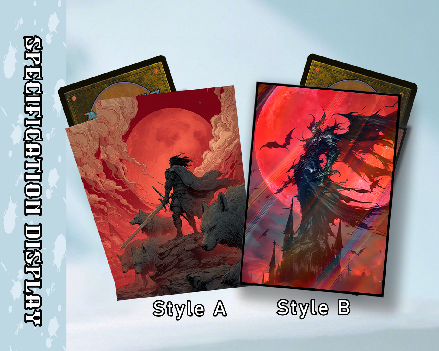 Blood Moon Fantasy Card Sleeves, tcg Card Sleeves