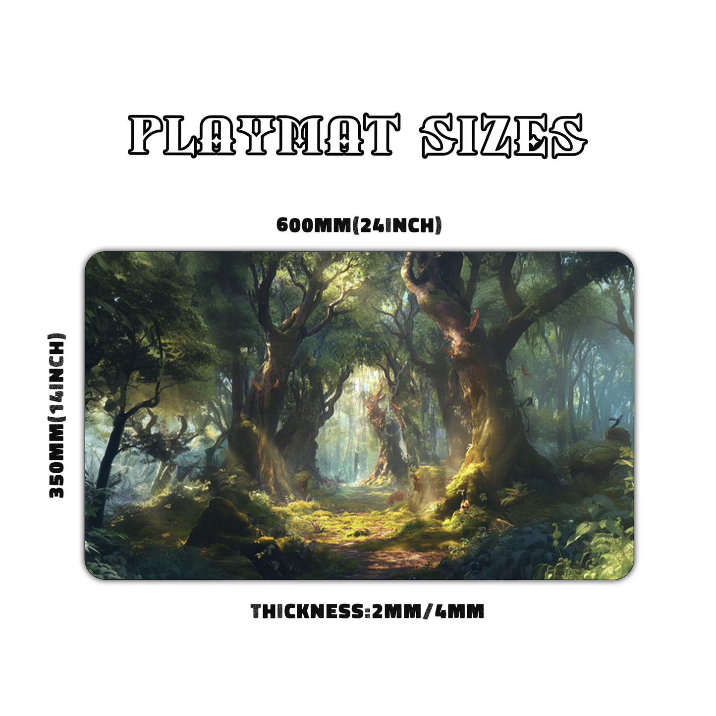 Enchanted Forest Path Playmat for Work & Gaming | Durable, Stylish & Personalized Mouse Pads