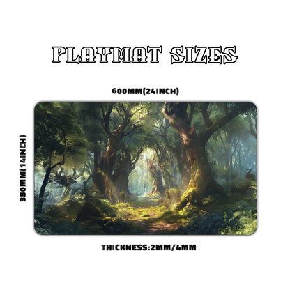 Enchanted Forest Path Playmat for Work & Gaming | Durable, Stylish & Personalized Mouse Pads