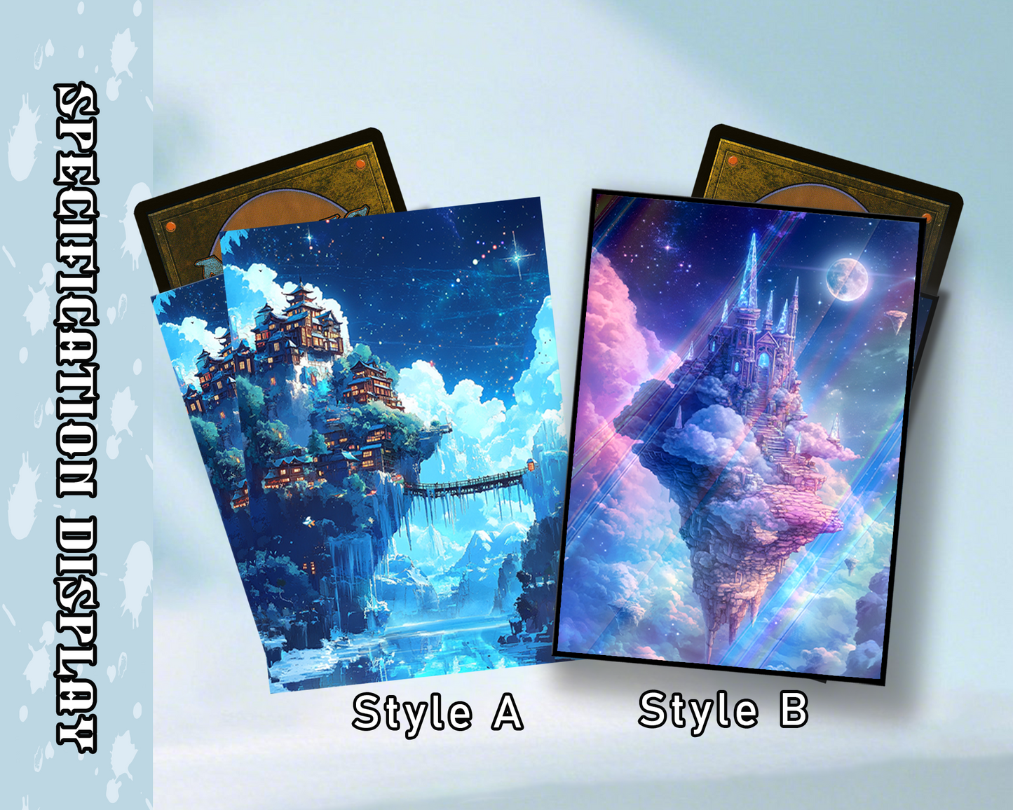 Celestial Realm Duo Mtg card sleeves, tcg Card Sleeves