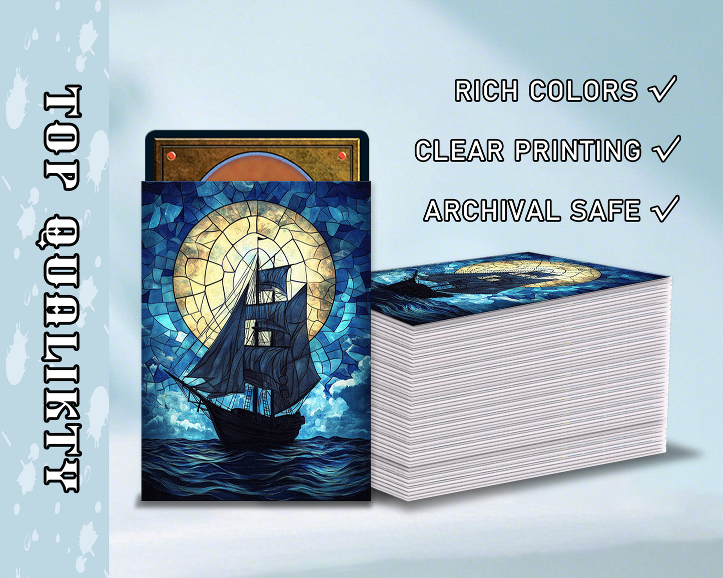 Mystic Sailboat Card Sleeves, tcg Card Sleeves