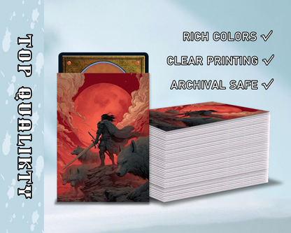 Blood Moon Fantasy Card Sleeves, tcg Card Sleeves
