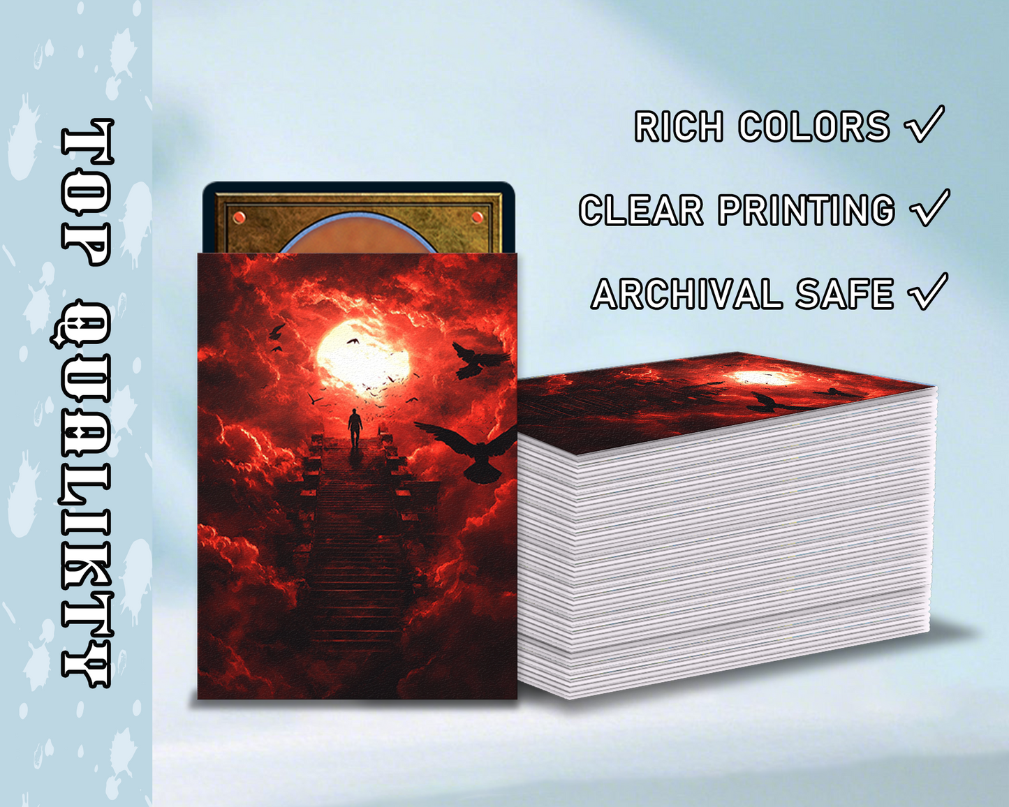 2 - Pack Blood Moon Fantasy Card Sleeves, tcg Card Sleeves