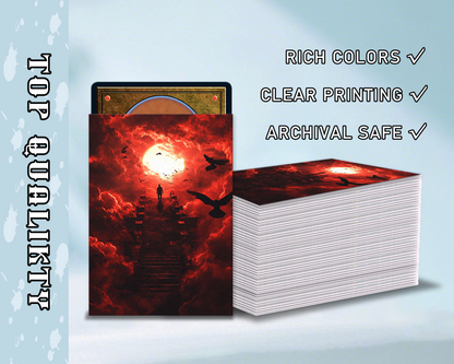 2 - Pack Blood Moon Fantasy Card Sleeves, tcg Card Sleeves