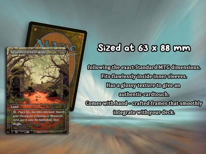 Pixel Art Style Fetch Land Pack - 10 Unique Borderless Custom Proxy Lands, High-Quality for EDH & cEDH