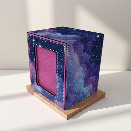 Starry Night Sky Deck Box - Premium Storage for TCG, EDH, Commander, Dice & Counters