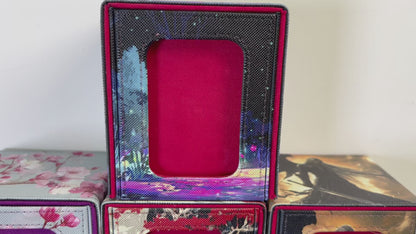 White Blossom Butterfly Deck Box - Premium Storage for TCG, EDH, Commander, Dice & Counters